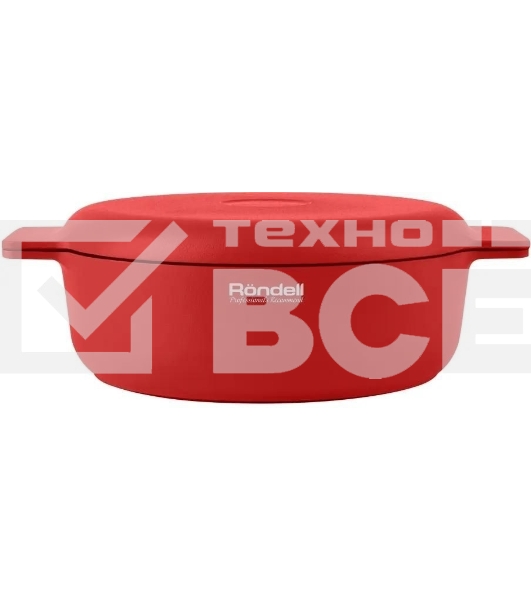 Сотейник Rondell Red Edition RDA-1119, 24см, с крышкой, красный