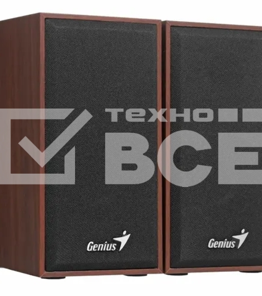 Колонки Genius SP-HF180, 2.0, 2 x 3W, USB-power, Wood