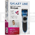 Набор для стрижки Galaxy Line GL 4166, черный с голубым, 3 Вт, время работы до 1,5 ч, аккум. Li-Ion 3,7 В, емк. аккум. 600 мА*ч, лезв. из нерж. стали, ширина лезвия 40 мм, 24 положения насадки-расчески (3,5 - 14,5 мм), филир. гребень, индик. заряда аккум., фото2