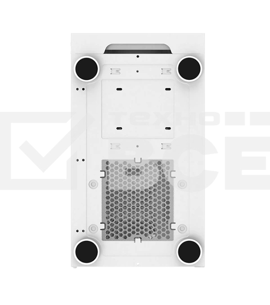 Компьютерный корпус Montech X3 Glass белый без БП ATX 3x140mm 2xUSB2.0 1xUSB3.0 audio bott PSU