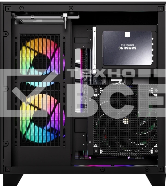 Компьютерный корпус AeroCool/Formula Crystal Z9M черный без БП mATX 1xUSB 3.0 1xUSB3.1 audio bott PSU