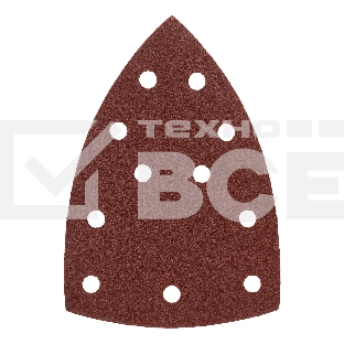 Треугольник абразивный Denzel на ворc. подложке под 