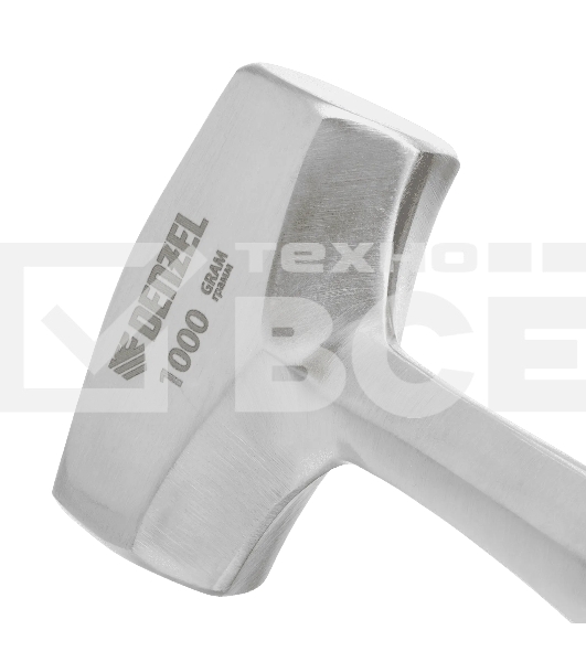 Кувалда Denzel 1 кг, цельнометаллическая, двухкомпонентная рукоятка