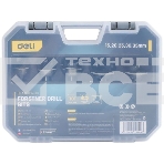 Набор сверл Форстнера 5 шт (15/20/25/30/35мм) Deli DH-MKK005-ED1 ограничитель глубины, пласт. кейс, фото4