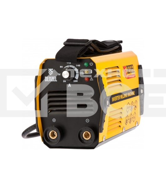 Сварочный аппарат Denzel ds-200 compact 94373  инвертор. дуговой сварки 200А пв 70%