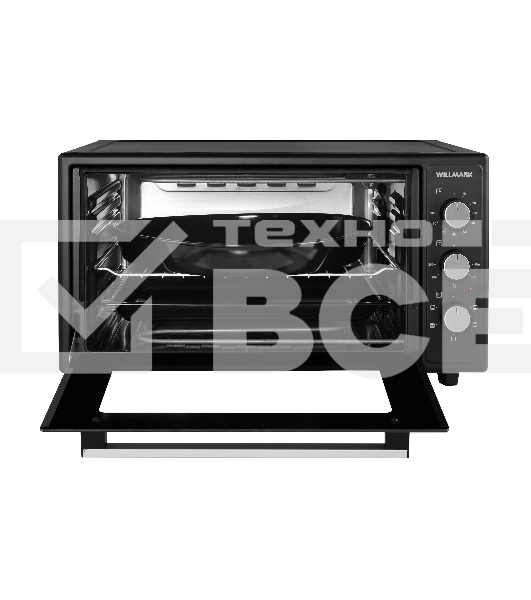 Мини-печь Willmark WOF-505BL (50л,конвекция,эмал.внутр.поверх,лампа,таймер, черн., 1500Вт)
