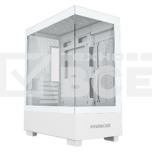 Компьютерный корпус Powercase Vision Micro M, Tempered Glass, белый, mATX  (CVMMW-L0)
