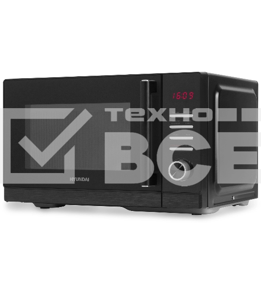 Микроволновая печь Hyundai HYM-D3012 черный 25л 800Вт кнопки, поворотный механизм