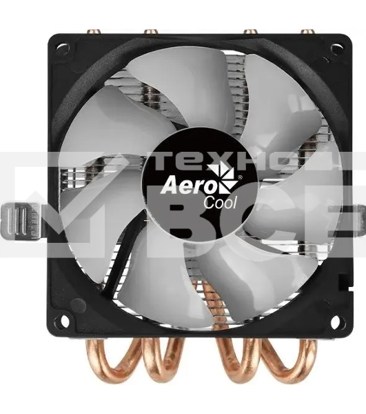 Кулер для процессора AeroCool / Formula Air Frost 4 черный, 90 мм, алюминий/медь, 1800 об/мин, 25.7 дБ, 3 pin, 125 Вт, 78 мм