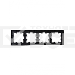 Рамка 4 -местная IEK BRITE РУ-4-2-БрЧ (BR-M42-G-K02) стекло черный, фото6
