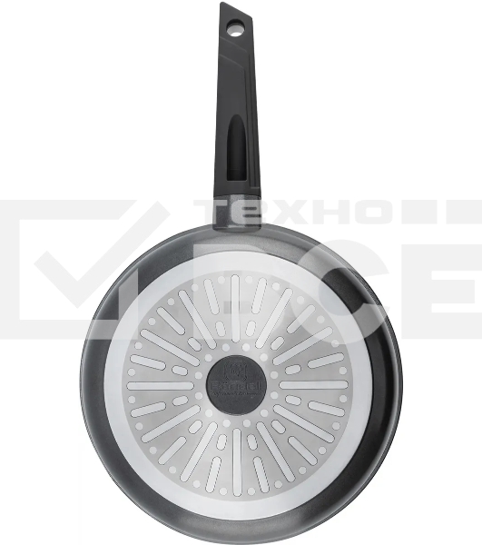 Сковорода Rondell Kontur RDA-1487 круглая 26 см покрытие: Xylan Plus ручка несъемная (с крышкой) графитовый