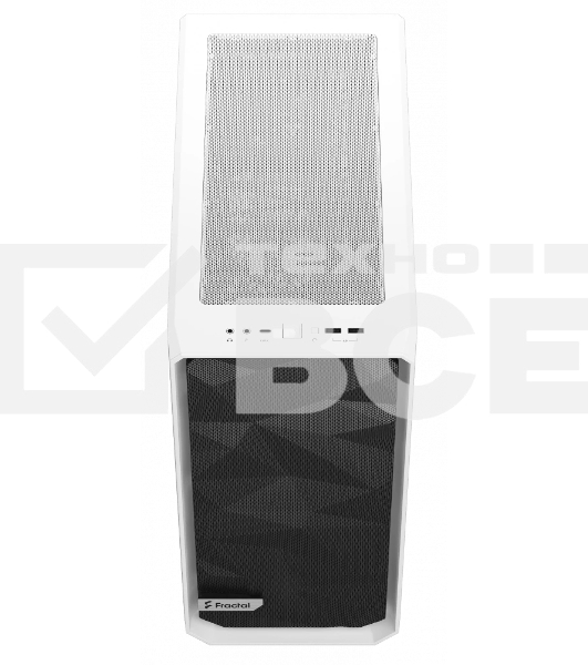 Компьютерный корпус Fractal Design MESHIFY 2 COMPACT белый - TG/ATX, TG/2x140мм & 1x120мм fans inc./FD-C-MES2C-05