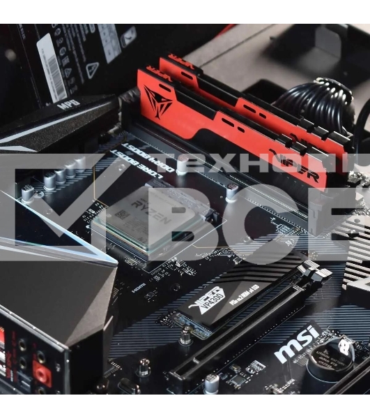 Оперативная память Patriot Viper Elite II, DDR4, 32GB (2x16 GB), 3200 MHz, CL18, DIMM, радиатор, красный, черный