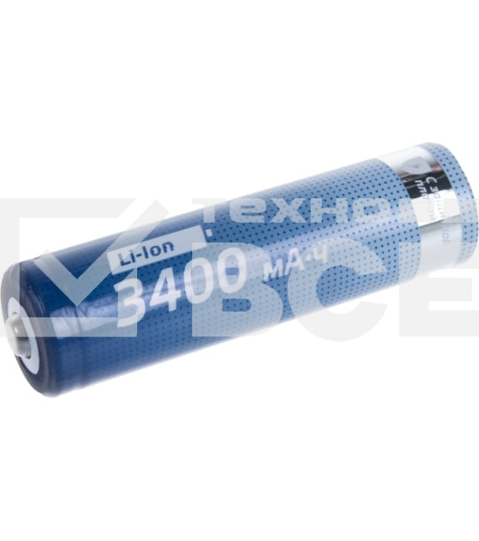 Аккумулятор Li-ion 18650 3400 мАч с защитой (блист.1шт) Космос KOC18650Li-ion34PBL1