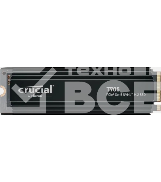 Накопитель SSD Crucial T705 1Tb PCIe Gen5 NVMe M.2 SSD with heatsink CT1000T705SSD5