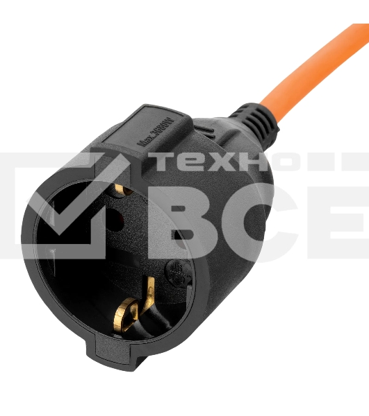 Удлинитель-шнур силовой Garden Series Denzel ПВС, 10 м, 1 розетка 3x1,5 мм