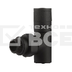 Набор дизайн-вентилей PIANO, угловой черный 1/2