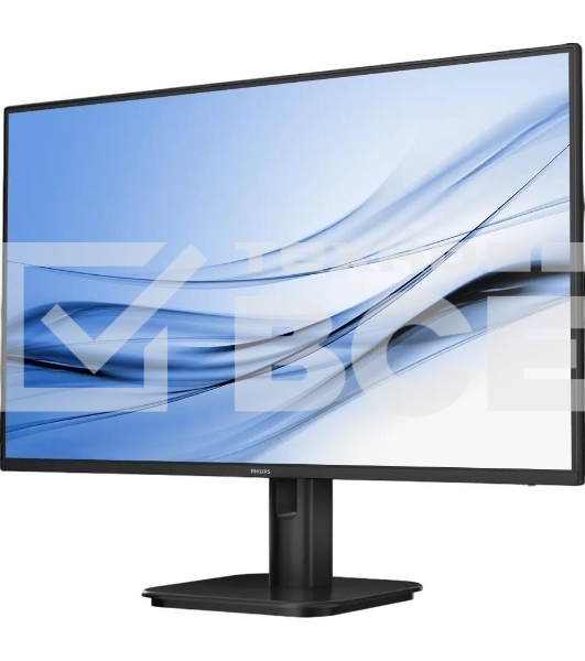 Монитор 23.8' Philips 24E1N1100D IPS 1920x1080, 100 Гц, 4 мс, 16:9, 300 кд/м², HDMI 1.4, VGA, DVI, 3.5 мм, Adaptive-Sync, черный