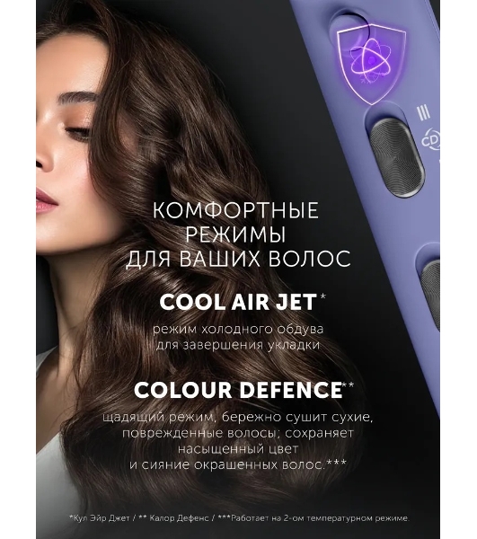 Фен Polaris PHD-1110 голубой, 1600 Вт, ионизация
