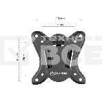Кронштейн для телевизора ONKRON R4 10'-32' наклонно-поворотный, черный, фото4