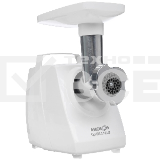 Мясорубка электрическая Аксион М34.03 белый, 1500 Вт, 1.7 кг/мин, защита от перегрузки, насадки - 4