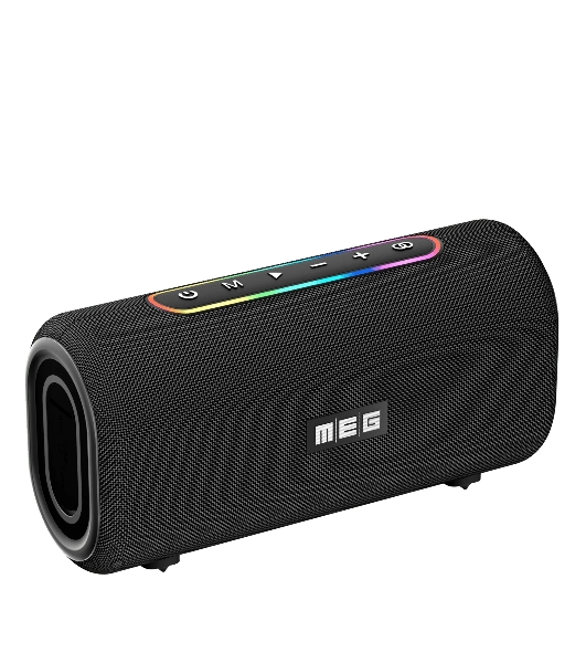 Портативная колонка MEG SDA060BL 60Вт, Bluetooth, влагозащита IPX5, время работы 12ч, черная