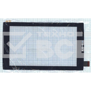 Сенсорное стекло (тачскрин) Micromax Canvas Tab P480. черное
