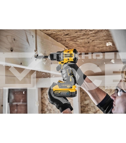 Дрель-шуруповерт DeWalt DCD800H2T-QW, Аккумуляторная, 18В, 2 АКБ, Ударная, Кейс