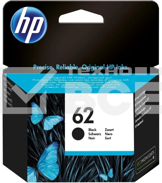 Картридж струйный HP 62 C2P04AE черный (200 стр.) для HP OJ 200