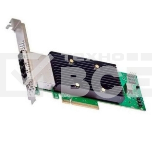 Адаптер HBA Broadcom 9600-16e SGL (05-50118-00)  PCIe v4 x8 LP, Tri-Mode SAS/SATA/NVMe 24G HBA, 16port (4*ext SFF8674), RTL