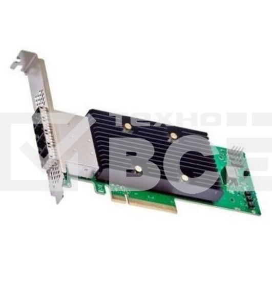HBA-адаптер Broadcom 9600-16e SGL (05-50118-00)  PCIe v4 x8 LP, Tri-Mode SAS/SATA/NVMe 24G HBA, 16port (4*ext SFF8674), RTL