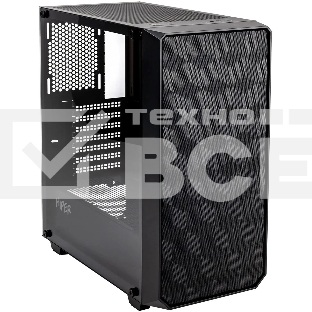 Корпус Hiper BH34-1 черный без БП ATX 5x120mm 2x140mm 2x200mm 1xUSB3.0 audio bott PSU