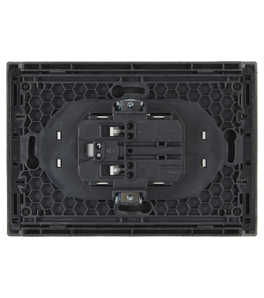 Розетка 2-я IEK FORTE&PIANO FP525 б/з со шт безвинтовое крепление 10А сталь