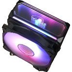 Кулер для процессора Eurocase 4PI120ARGB черный, 120 мм, алюминий/медь, 1800 об/мин, 36 дБ, 4 pin, 180 Вт, 157 мм, фото4