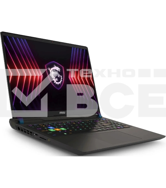 Ноутбук MSI Vector 16 HX A14VHG-831XRU серый 9S7-15M142-831 Core i9 14900HX 16Gb SSD1Tb NVIDIA GeForce RTX4080 12Gb 16