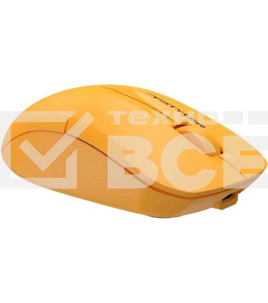 Мышь беспроводная A4Tech Fstyler FG15C Air2 желтый, 1200 dpi, радиоканал, USB, кнопки - 3