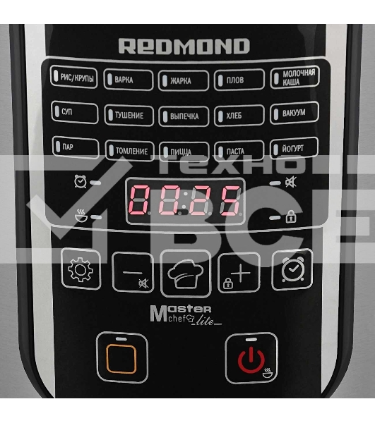 Мультиварка Redmond RMC-M36 сталь/черный