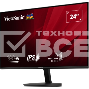 Монитор 23.8' ViewSonic VA24E1-H IPS 1920x1080, 120 Гц, 5 мс, 16:9, 250 кд/м², HDMI 1.4, VGA, черный