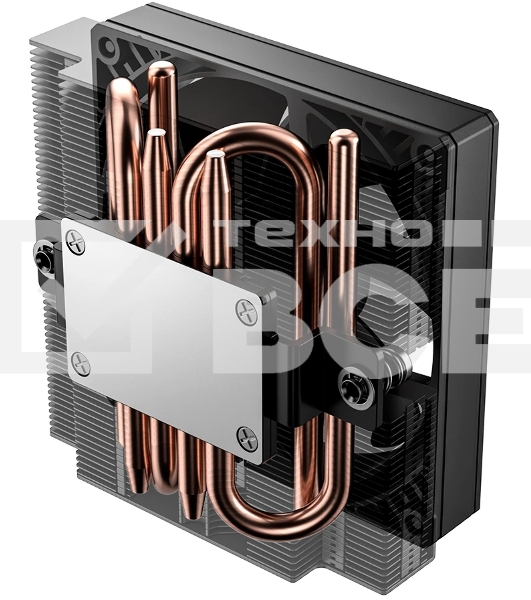 Кулер для процессора ID-COOLING IS-47-XT V2 LGA1851/1700/1200/115X/AM5/AM4 низкопрофильный высота 47мм (24шт/кор, TDP 100W, PWM, 4 тепл.трубки + медная база, FAN 92мм, черный) BOX