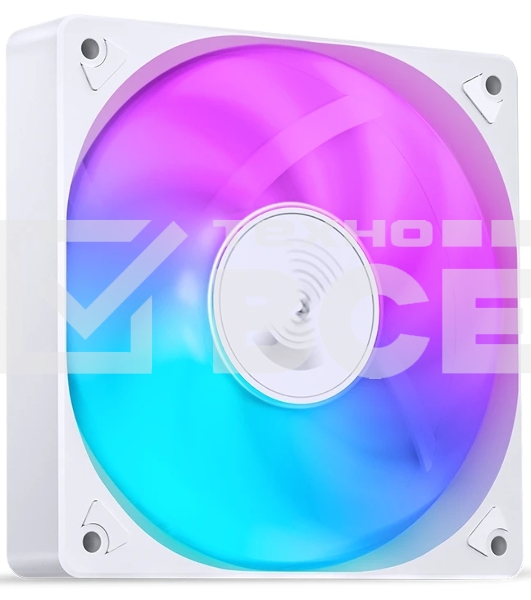 Вентилятор для корпуса JONSBO SL-120CW (120x120x25мм, 4-pin PWM, FRGb, 59.48CFM, 32.0dBA, 1500RPM, белый)