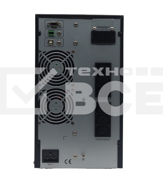 Источник бесперебойного питания (ИБП) Raskat HIO-3000VA+ (3000ВА, 2700Вт, 6xIEC320, LCD, USB type-B, 1xRS232, чистая синусоида)