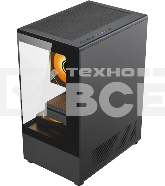 Корпус Accord ACC-UE2B TG OFFICE PRO черный без БП mATX 2xUSB2.0 1xUSB3.0 1xUSB3.1 audio