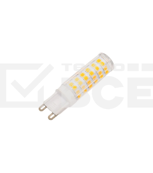 Лампа светодиодная JazzWay PLED 9Вт капсульная 2700К теплый белый G9 590лм 175-240В