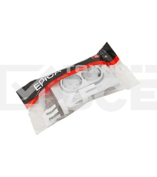 Розетка 2-м EKF UP1-SOA-210 СП Эпика 16А с заземл. без защ. шторок с рамкой механизм алюм.