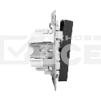 Механизм выключателя EKF UP1-SWB-24 двухклавишный, с подсветкой, черный Эпика, фото4
