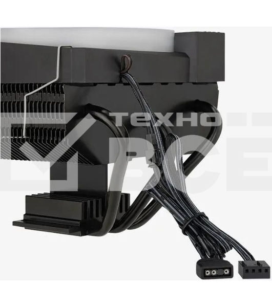 Кулер для процессора AeroCool/Formula Cylon 3H черный, 120 мм, алюминий, 1800 об/мин, 24.3 дБ, 4 pin, 125 Вт, 98 мм