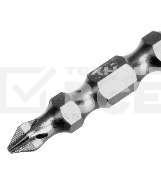 Бита двухстор. Gross PH2-PH1х45мм, сталь S2, 10шт.