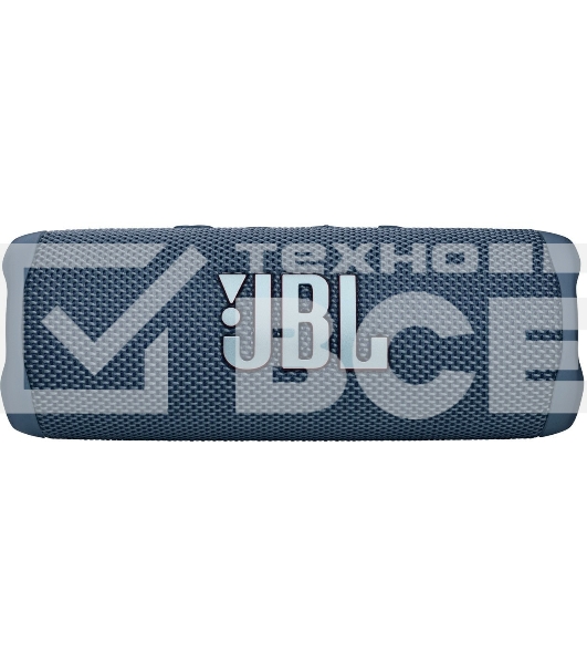 Портативная акустика JBL Flip 6 синий, Bluetooth 5.1, время воспроизведения 12 ч, емкость аккумулятора 4800 mAh, время заряда 2,5 ч, цвет синий