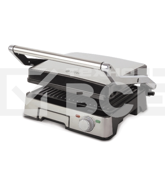 Гриль-пресс Vitek VT-8450 (MC) серебро/черный