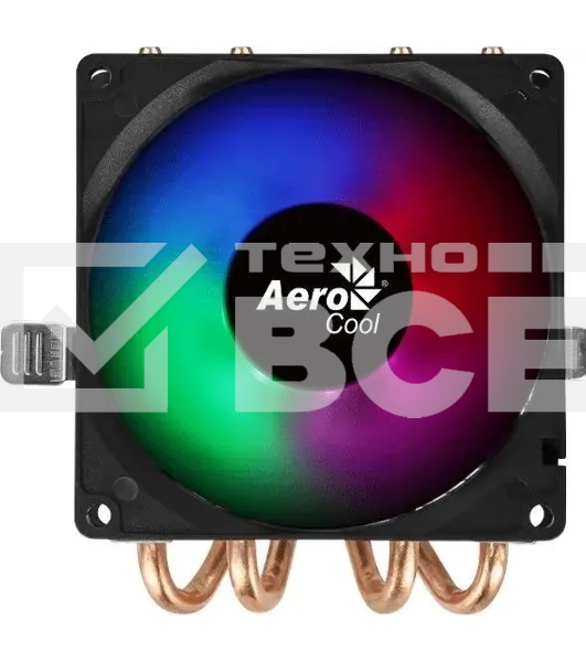 Кулер для процессора AeroCool / Formula Air Frost 4 черный, 90 мм, алюминий/медь, 1800 об/мин, 25.7 дБ, 3 pin, 125 Вт, 78 мм